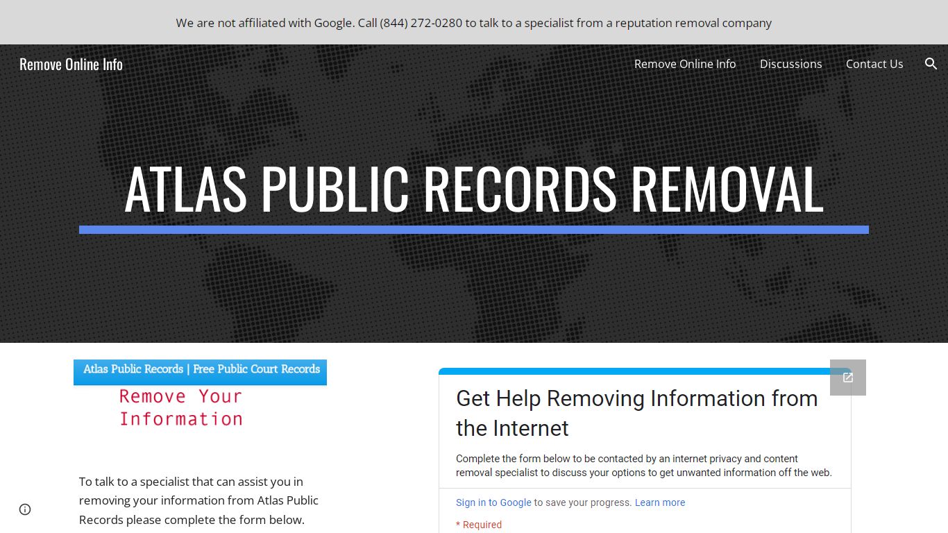 Atlas Public Records Removal - Google Search